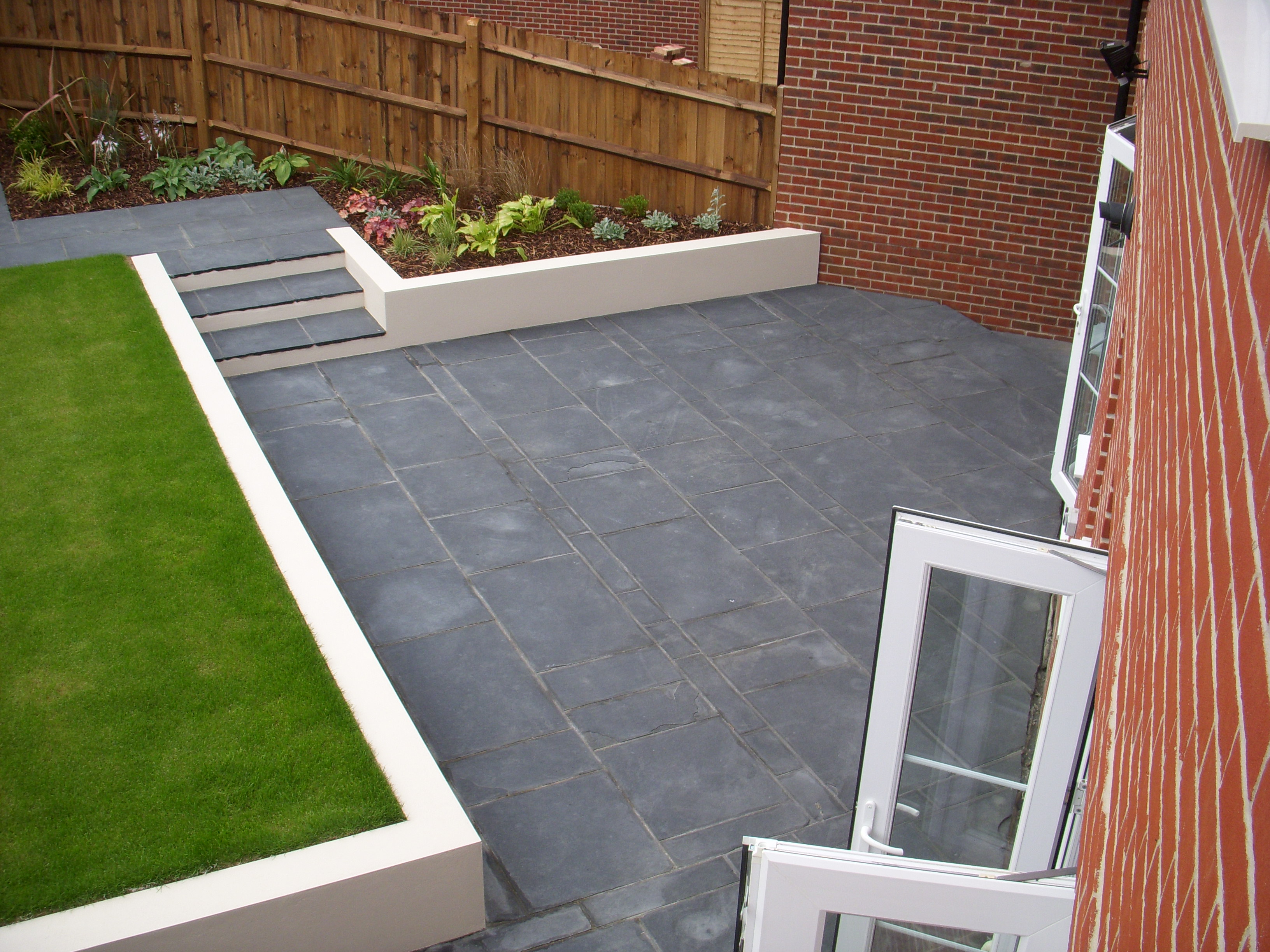 Garden Makeover With Limestone Paving I.J. Street